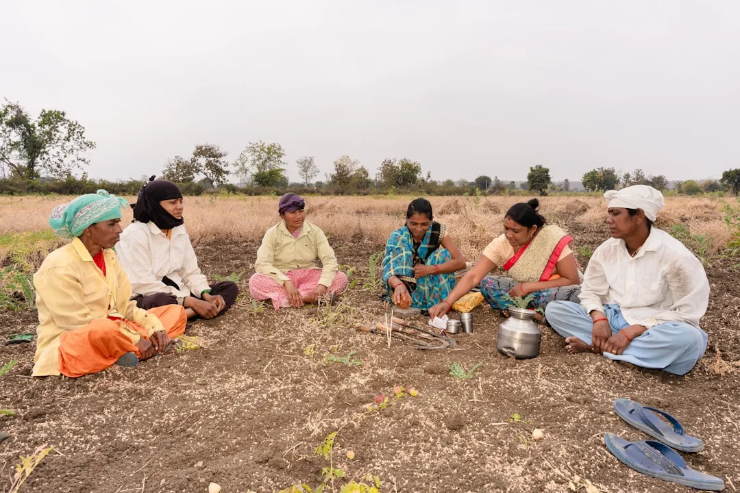 NRCS technician conducting EQIP environmental compliance audit on row crop field